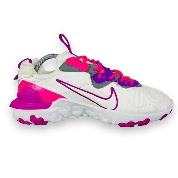 Nike ID By You React Vision 3M White / Hot Pink / Purple DA7568-991 Men's 11 - Picture 7 of 12